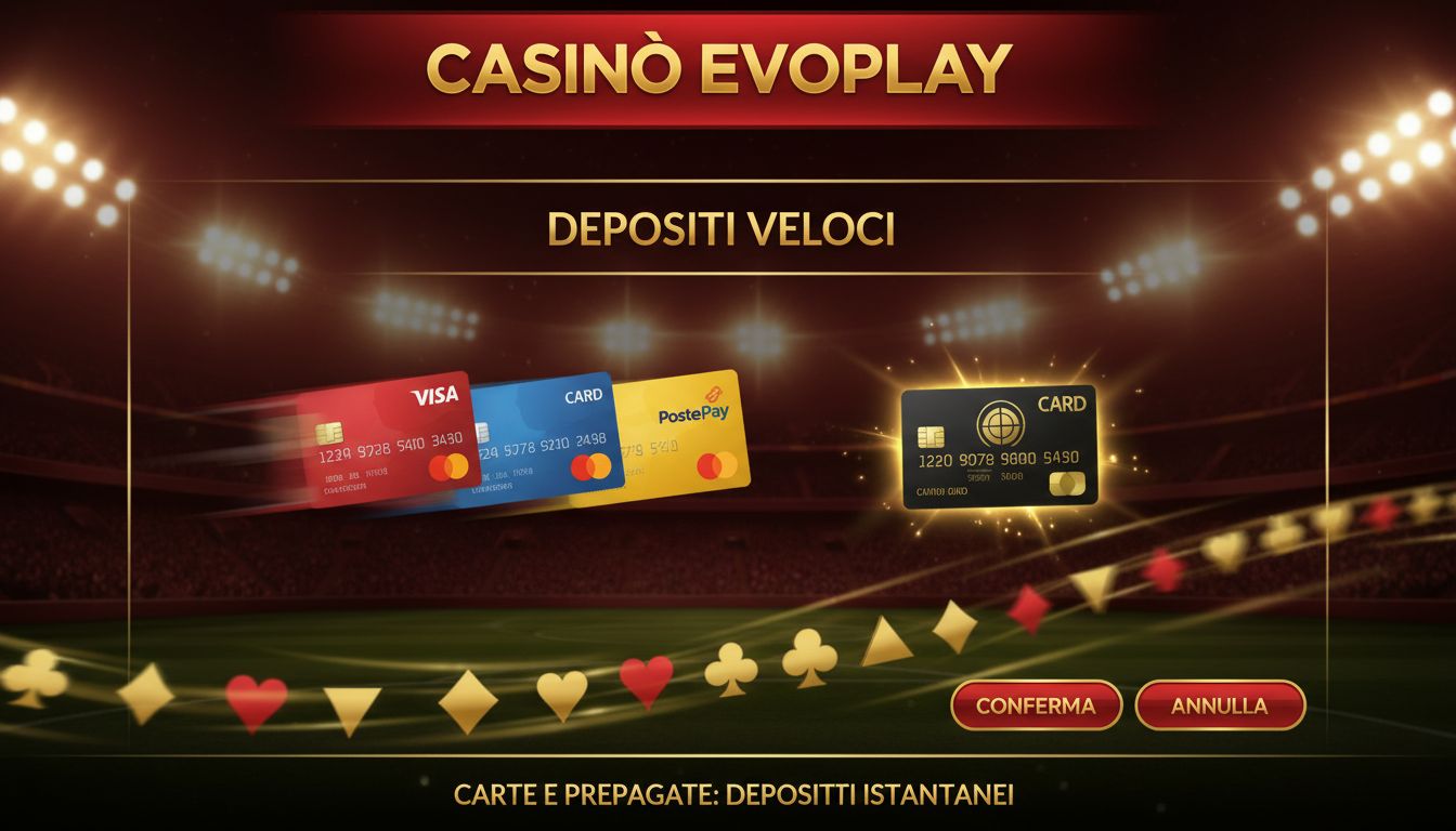 Icone di carte da pagamento che simboleggiano depositi istantanei
